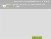 Tablet Screenshot of pdlaw.com.au